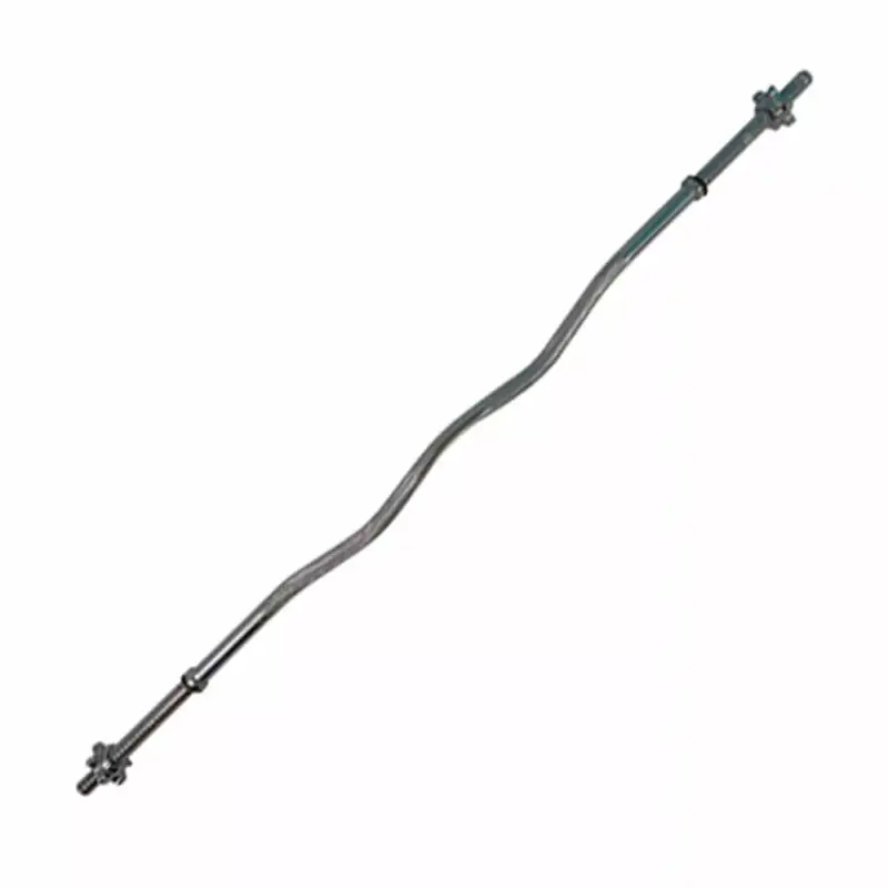 Barra Zeta Para Pesas Maciza De Acero Cromado 1.50m