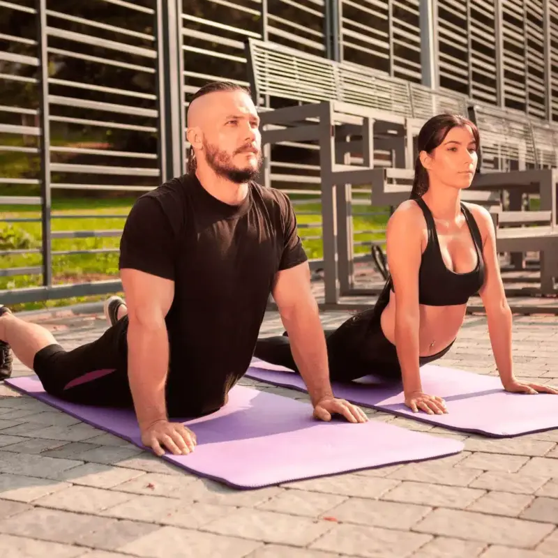 MAT YOGA 12MM PILATES FITNESS + FUNDA - Imagen 2