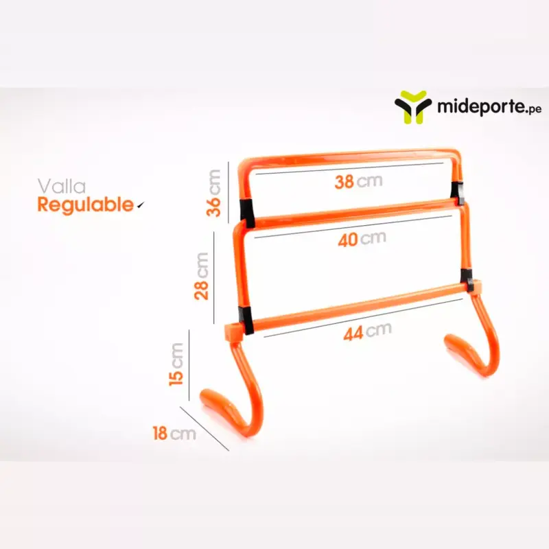 Valla Entrenamiento Salto 5 Posiciones Regulable Hasta 36 Cm - Imagen 3