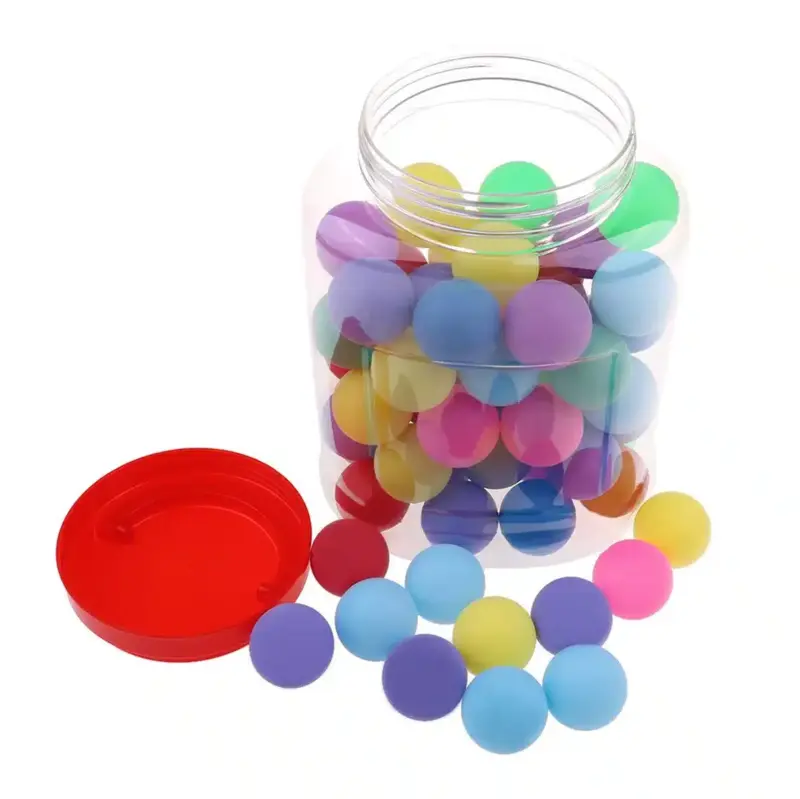 Pelotas de Ping Pong Frasco de diferentes colores 60 unid. - Imagen 2