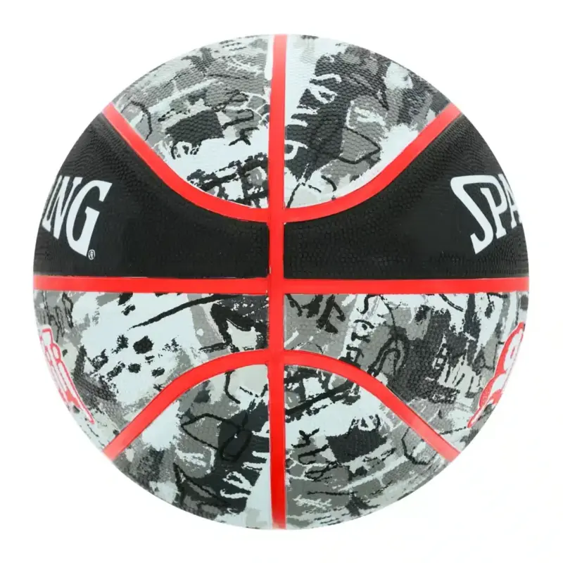 PELOTA DE BÁSKET SPALDING GRAFFITI GRIS/ROJO - #7 - Imagen 2