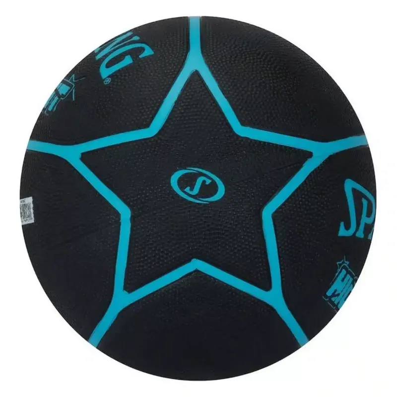 PELOTA PARA BASKET SPALDING HIGHLIGHT GOMA BLACK BLUE - #7 - Imagen 2