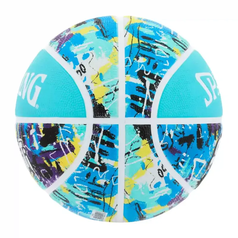 PELOTA PARA BASKET SPALDING GRAFFITI CELESTE - #7 - Imagen 2