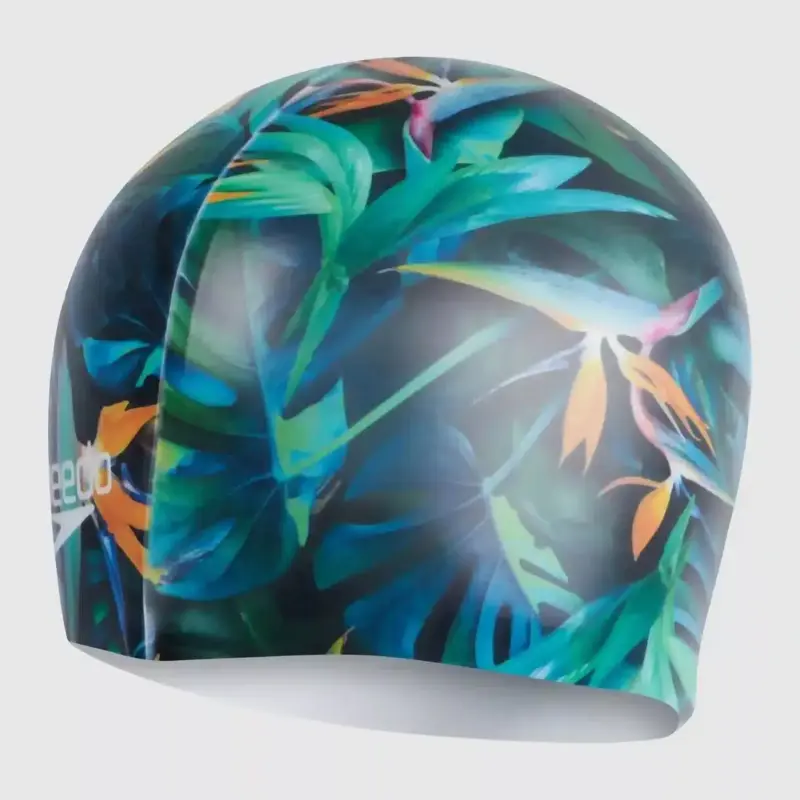 GORRO PARA NATACIÓN SPEEDO PRINTED DIGITAL BLACK/MULTI - ADULTO - Imagen 2