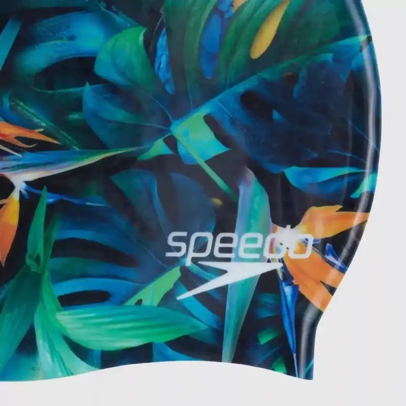 GORRO PARA NATACIÓN SPEEDO PRINTED DIGITAL BLACK/MULTI - ADULTO - Imagen 3