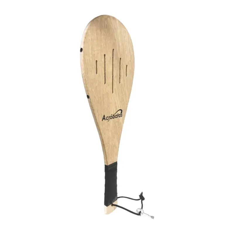 PALETA PARA FRONTÓN ACRÓBATAS - MADERA CON RANURAS Y LLAVE - Imagen 2