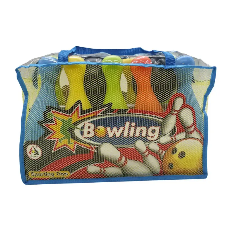 SET BOWLING 10 PALITROQUES + 2 PELOTAS + ESTUCHE (L) - Imagen 3