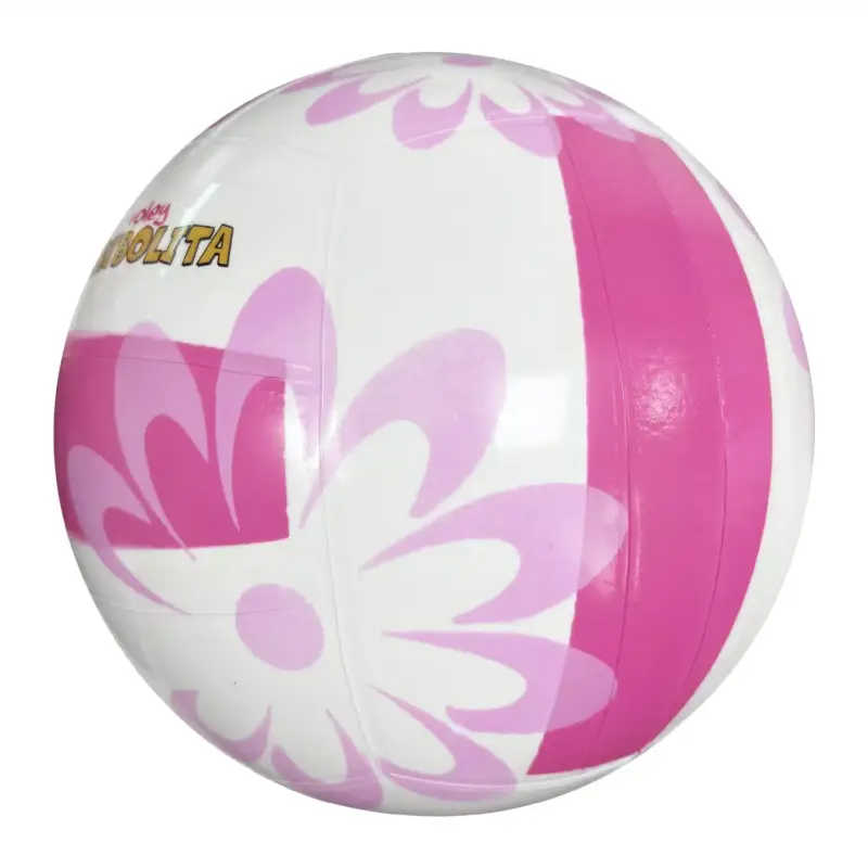 PELOTA DE VOLEY VINIBALL SEMIDEPORTIVA CHIBOLITA FLORES ROSADO - Imagen 2