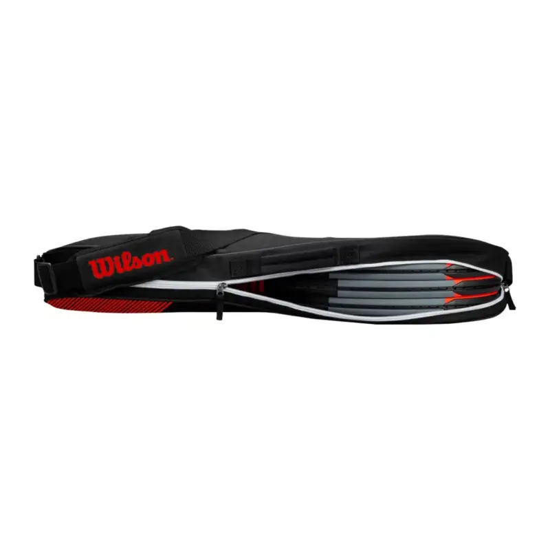 RAQUETERO WILSON ADVANTAGE BAD IN (NEGRO/ROJO) - Imagen 3