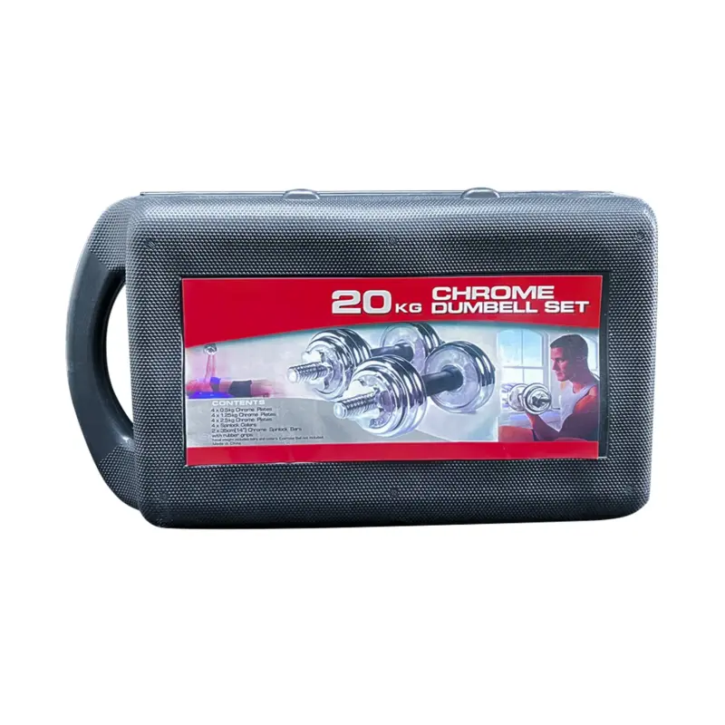 KIT 20KG PESAS CROMADAS CON ADAPTADOR - Imagen 6
