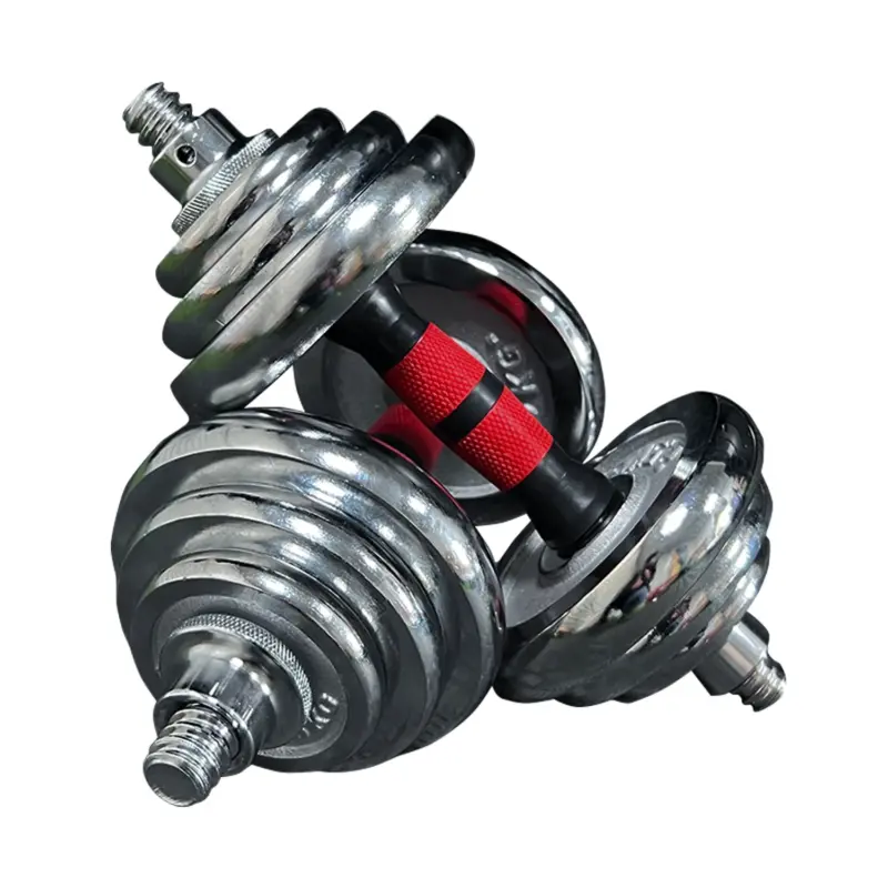 KIT 20KG PESAS CROMADAS CON ADAPTADOR - Imagen 5