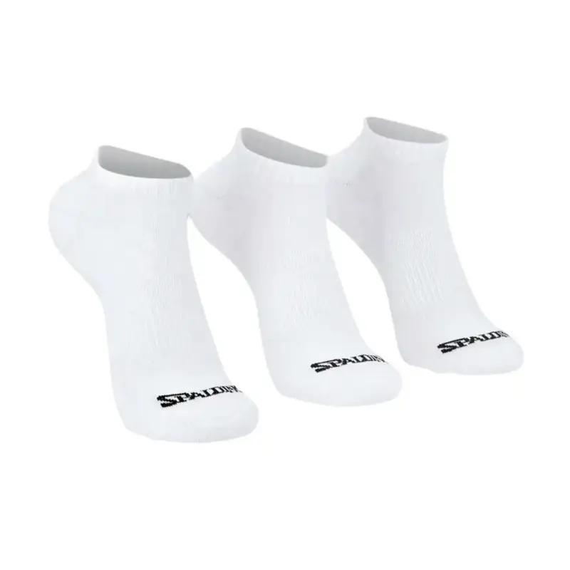 TRIPACK MEDIAS CORTAS SPALDING BLANCO