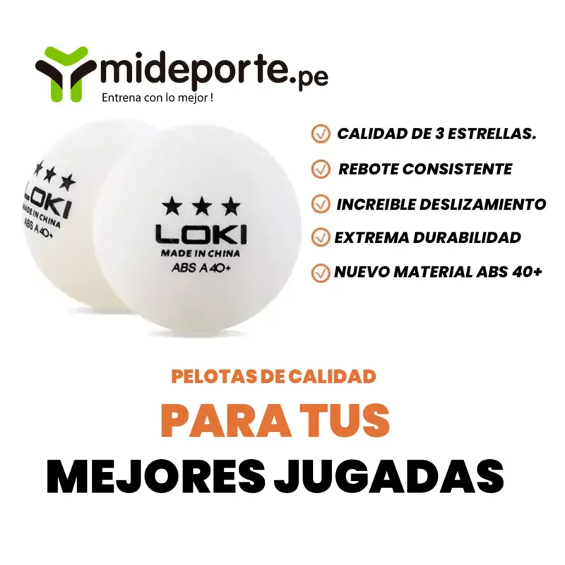 SET DE PING PONG LOKI RXTON ( 2 RAQUETAS + 1 NET + 1 ESTUCHE + 6 PELOTAS) - Imagen 6