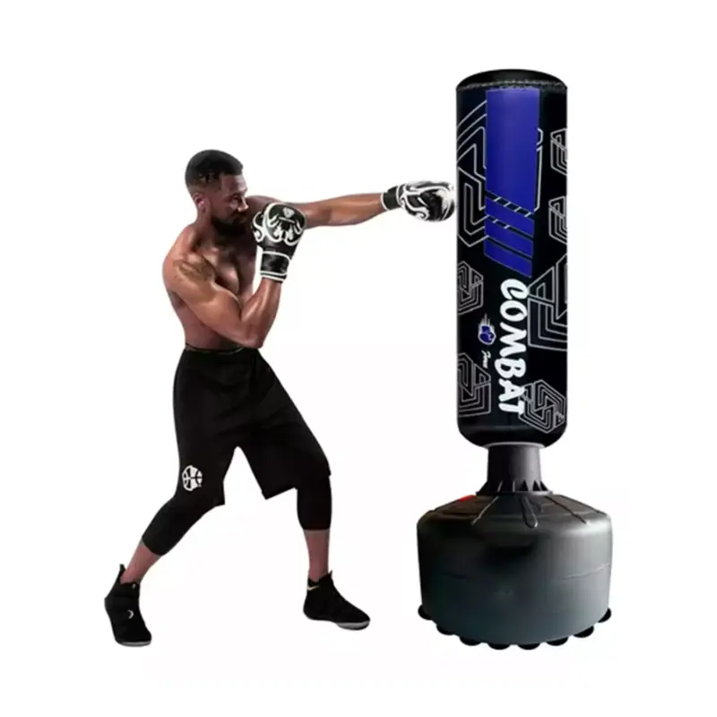 SACO DE BOXEO CON BASE COMBAT IMPORTADO 180CM - Imagen 2